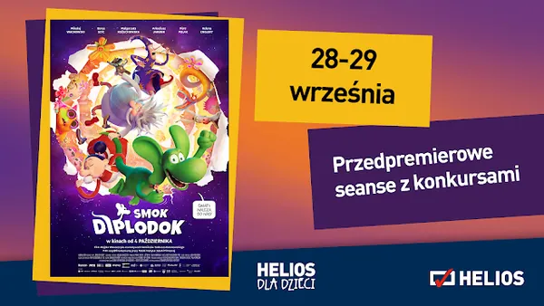 Smok Diplodok – przedpremierowe pokazy w kinach Helios
