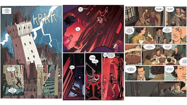 Przykładowe plansze styczniowych komiksów Non Stop Comics