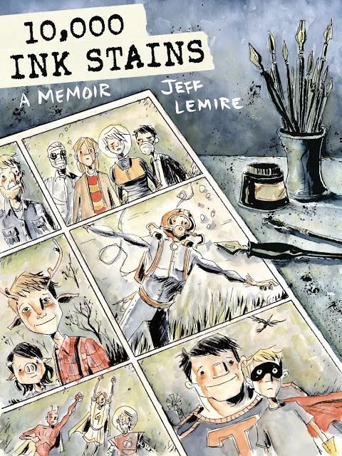 Jeff Lemire pracuje nad albumem 10.000 Ink Stains. Będą to wspomnienia dokumentujące jego dorobek artystyczny