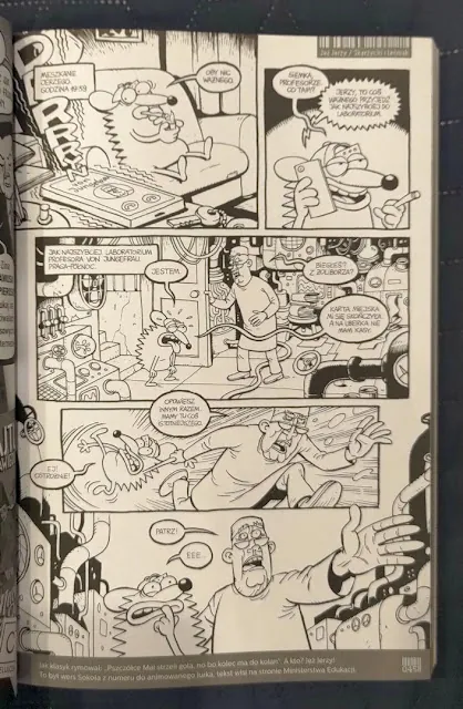 strona magazynu komiksowego "Produkt" strona magazynu komiksowego "Produkt"
