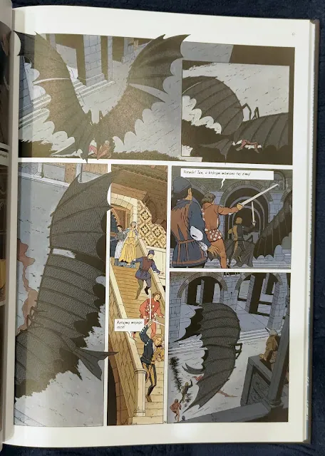 strona komiksu Vinci. Złodziej twarzy.