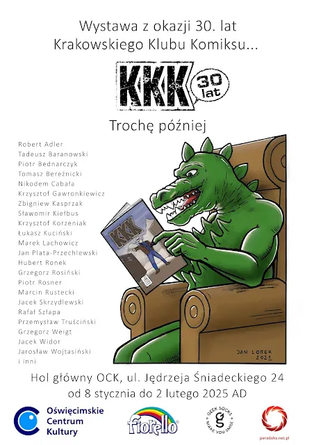W Oświęcimiu odbędzie się wystawa z okazji 30. lat Krakowskiego Klubu Komiksu