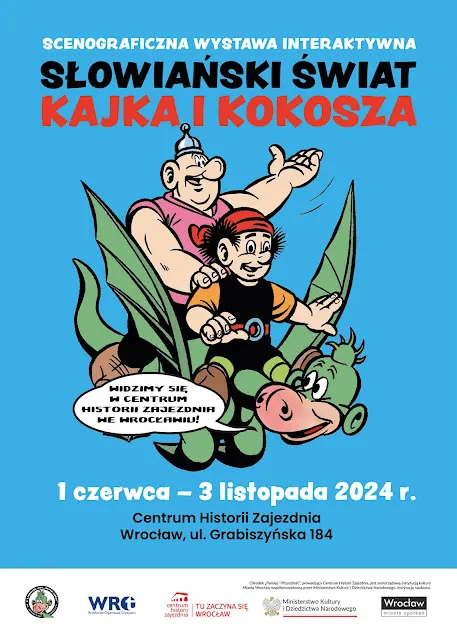 Wernisaż „Słowiańskiego Świata Kajka i Kokosza” w Centrum Historii Zajezdnia